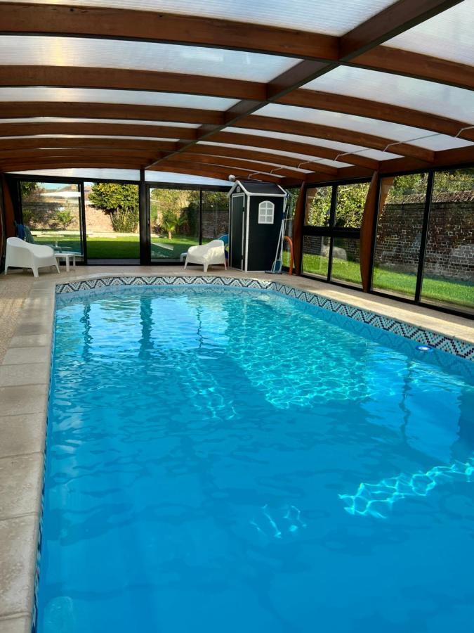 Gite Avec Piscine Lestrem Bagian luar foto